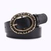 Vintage Retro Dress Belt With Oval Buckle For Casual And Formal Wear