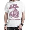 2025 Men Women Cotton Short Sleeve Black Sabbath Band Photo To Make Old Washed American Retro Batik Loose Short Sleeve T-shirt