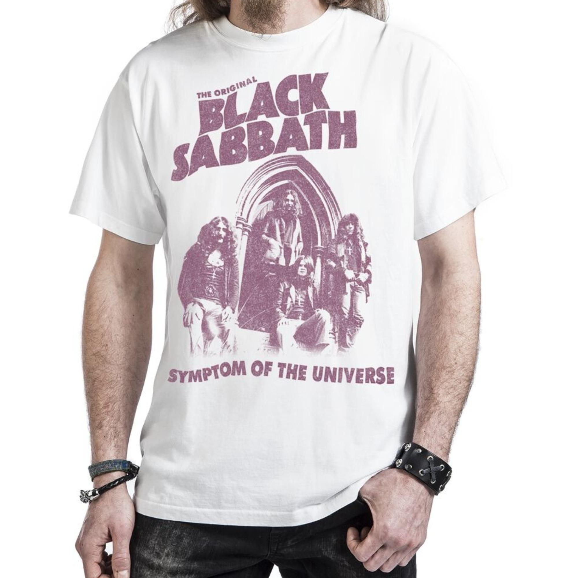 

2025 Мужская Женская Хлопковая Футболка с Коротким Рукавом с Фото Группы Black Sabbath, Сделанная Старой, Выстиранная, Американский Ретро Батик, Свободная Футболка с Коротким Рукавом S