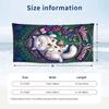Magic Cats Nature Theme Quick Dry Beach Towel Custom Name Text Print Large Sand Resistant Towel Beach Vacation