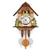 Antique Wooden Hanging Cuckoo Wall Time Alarm Clock Home Living Room Decoration