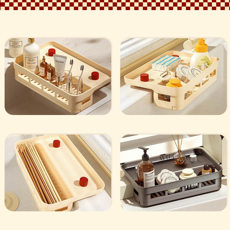 Kitchen Drain Rack, Sink Side Sponge Dishcloth Basket, Storage Rack, Household Window Sill No-Drill Storage Rack, Spice Rack