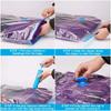 Clothes Vacuum Storage Bag Valves Transparent Edge Folding Organizer Organizers Home Organization Bags for Women Garden Makeup