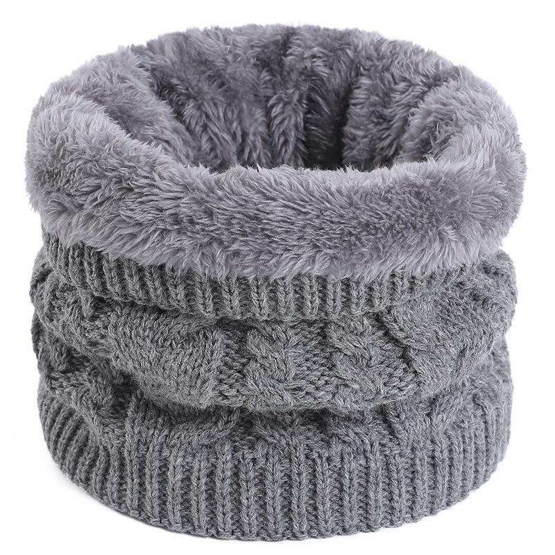 Unisex Thick Velvet Knit Neck Warmer for Cycling - Cozy and Windproof for Autumn and Winter