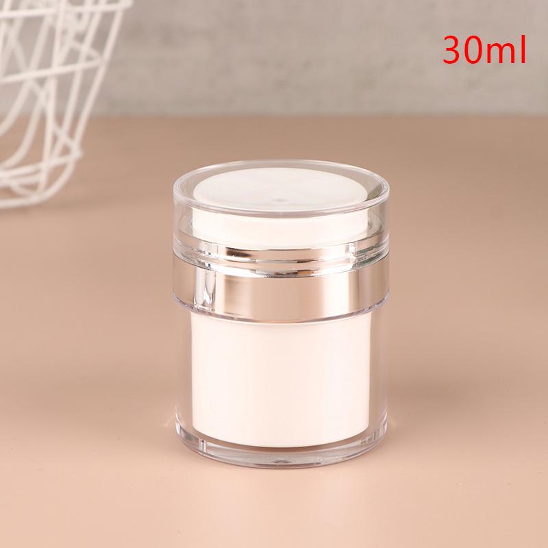 Airless Empty Pump Jar Refillable Creams Gels Lotions Dispenser Travel Leak Proof Cosmetic Container Moisturizer Vacuum Bottle