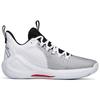 Anta Alien 3 Nitrogen Technology Cushioning Anti-Slip And Wear-Resistant Mid-Top Basketball Shoes White Black Sneakers 112211601-1