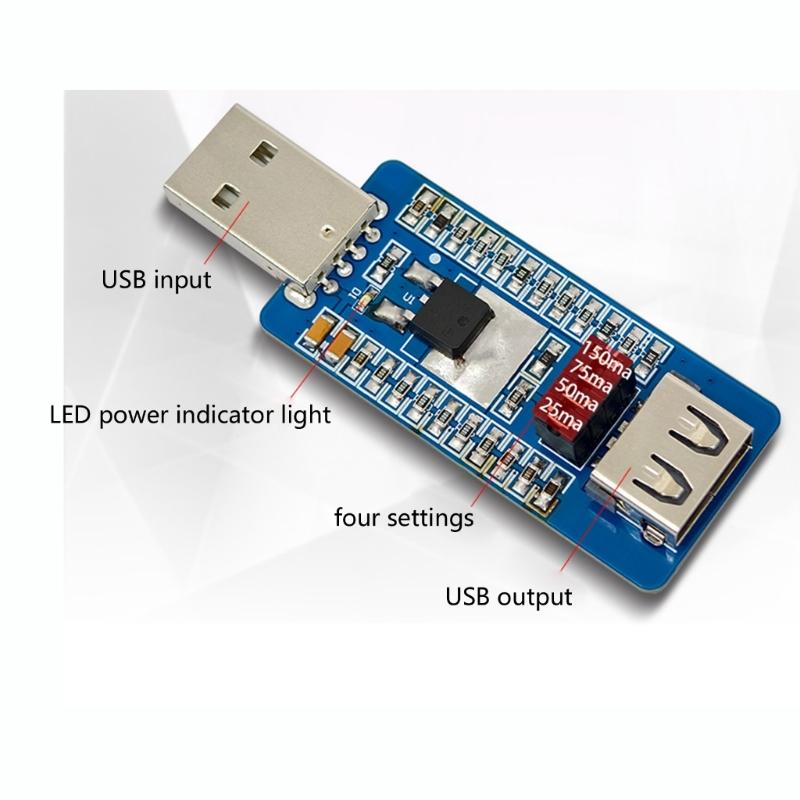 Intelligent USB Current Maintainer For Small Devices Prevents Portable Chargers Auto Turn Off 4 Adjustable Mode