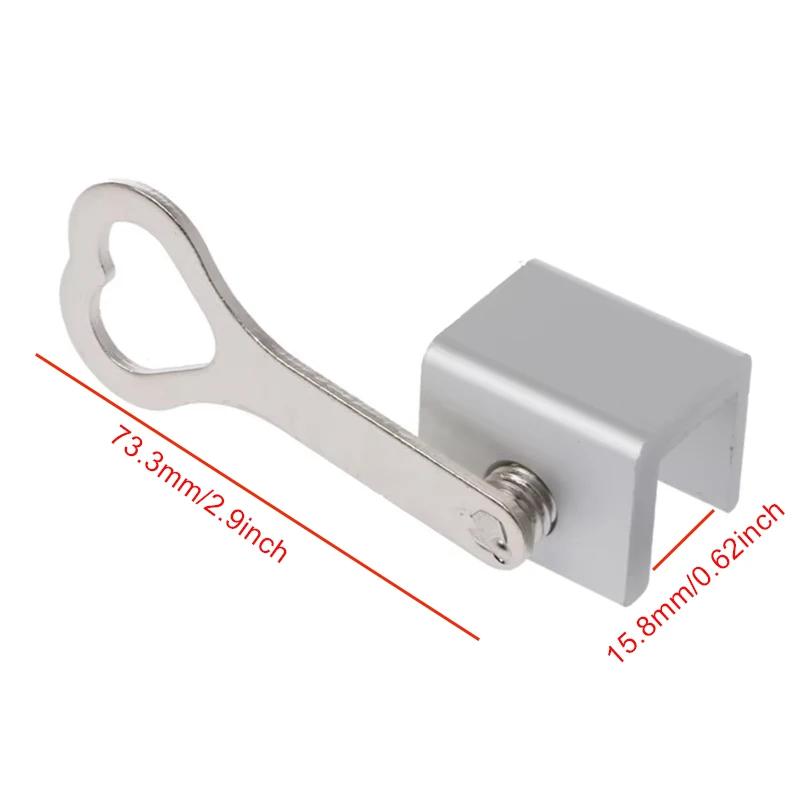 1PC Child Protection Baby Safety Adjustable Sliding Window Locks Stop Aluminum Alloy Security Lock With Keys Safety Window Lock