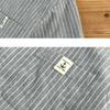 Winter Warm Men Shirt Daily Casual Men Tops Korean Style Striped Fleece Shirt Lapel Collar Brushed Button Up Shirt