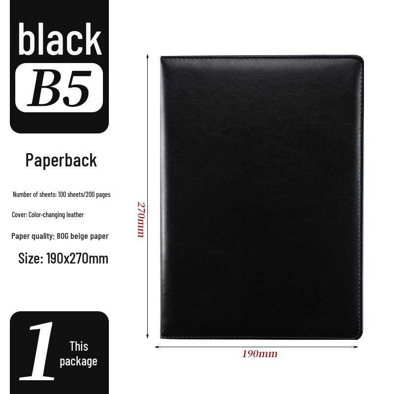 A5 Custom Imitation Leather Notebook Gift Set - Customizable Creative Journal