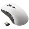 OHM Electric Silent Wireless Blue Mouse, LED, Large, Antibacterial, White, PC-SMW21BS5LR-W (01-3983)