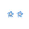 Sweet Camellia Resin Stud Earrings: Mori Style, Small, Simple, Elegant, Perfect for Summer