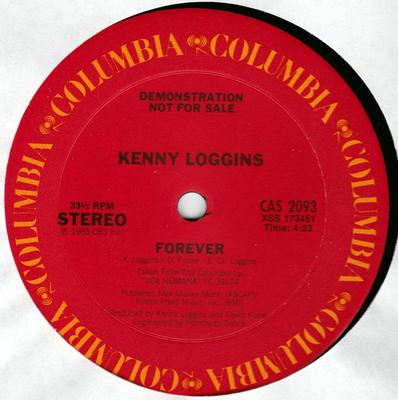 12-Zoll Schallplatte KENNY LOGGINS - Forever CAS2093PROMO Columbia 1985 US Pop Gebraucht