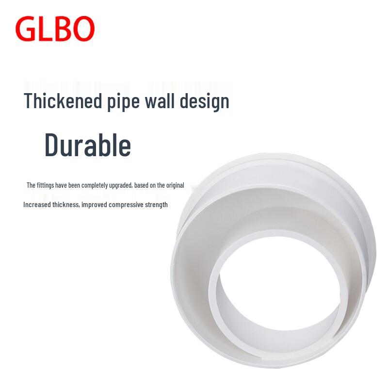 GLBO PVC Eccentric Drain Pipe Reducing Connector
