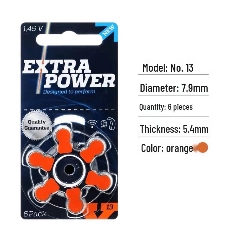 Power King Hearing Aid Zinc-Air Battery A10/A312/A13/A675 1.45V
