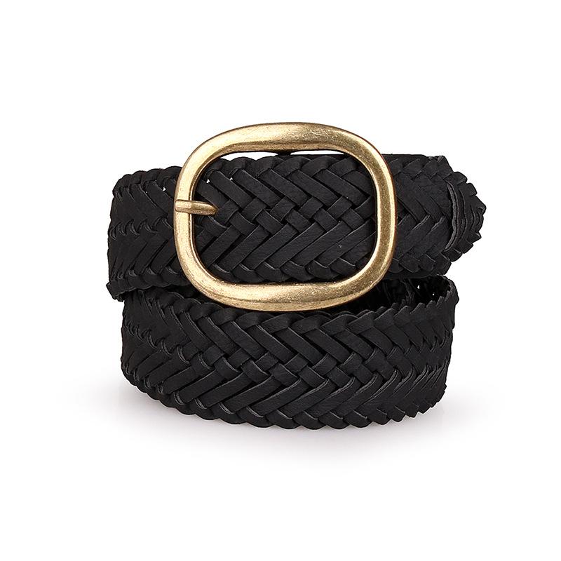 Universal Men and Women, Non-hole Woven Versatile Casual Belt