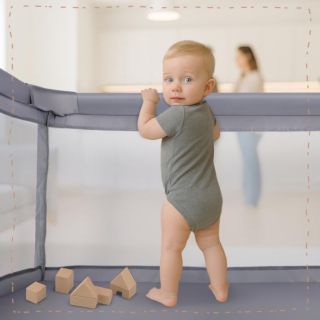 Kivo 120x180 cm Foldable Children's Playpen and Dry Pool