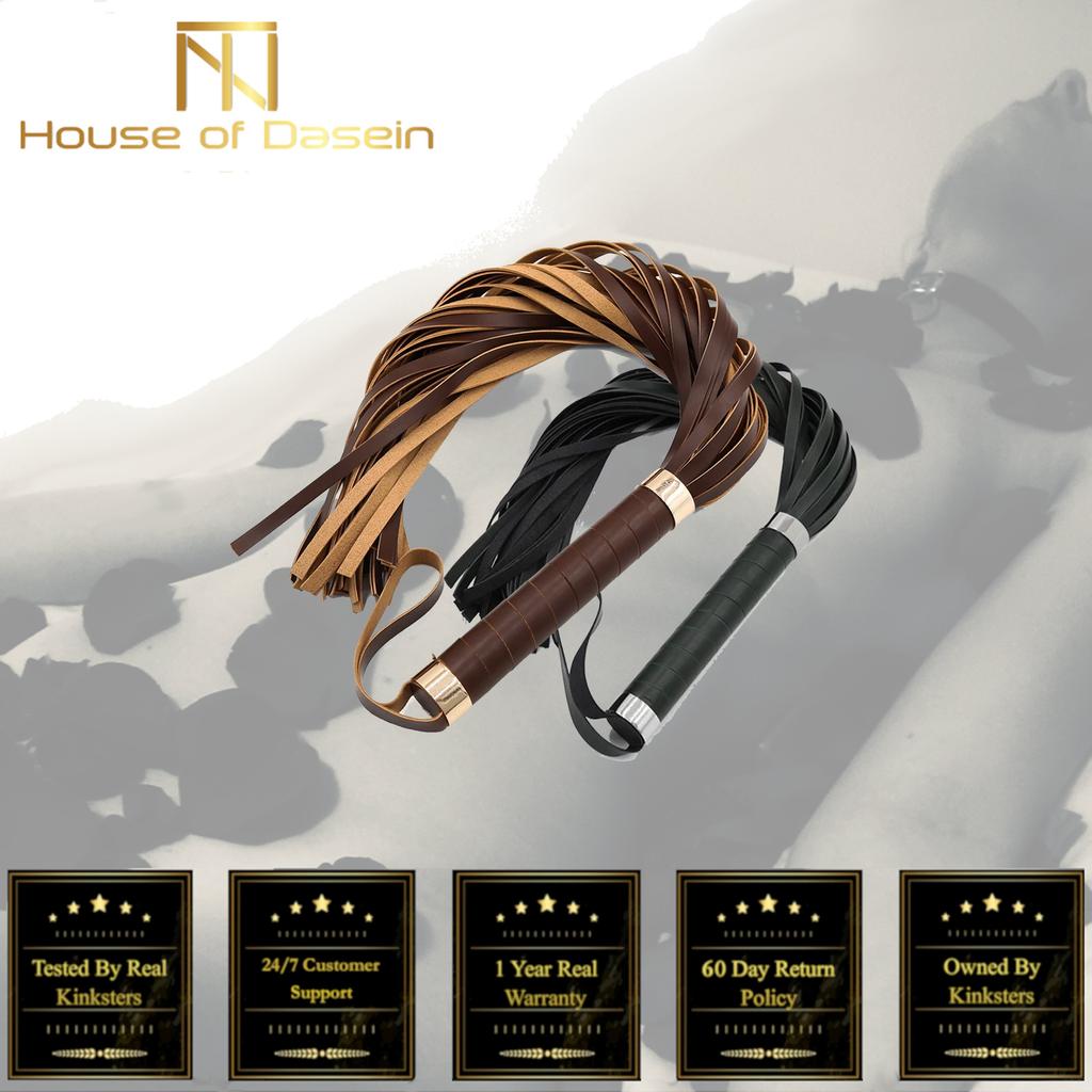 Brown Or Black Flogger Spanking Sex Whip Restraints Floggers