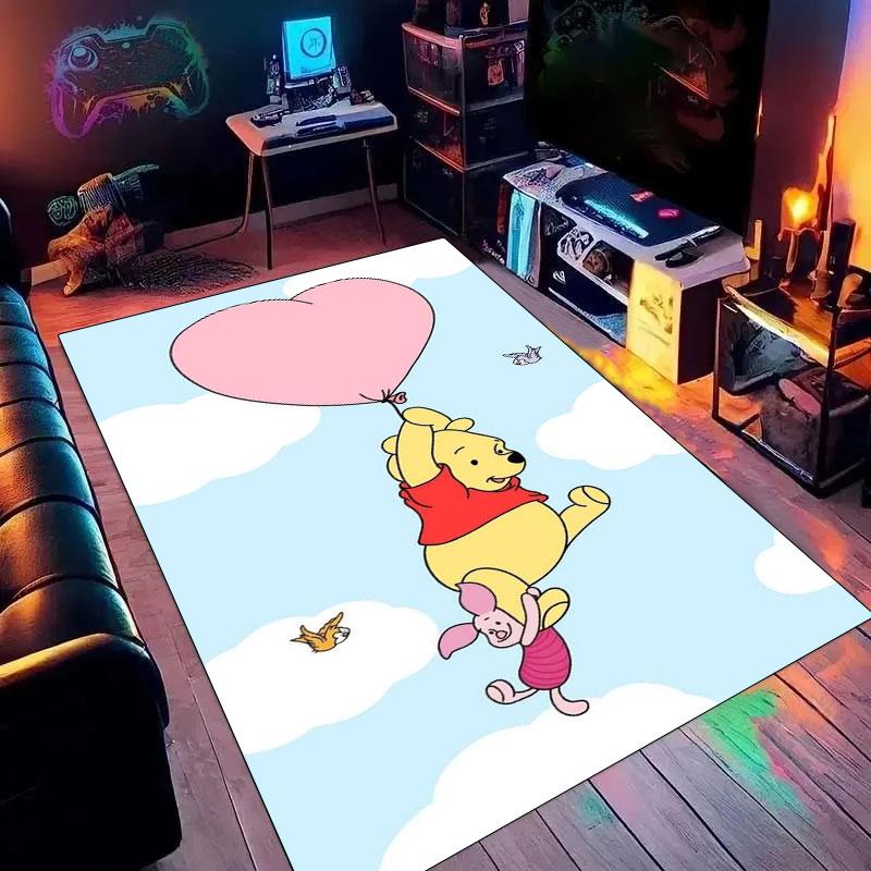 

Dreamy Rainbow Winnie The Pooh Pattern Rug - Non-slip Kitchen Mat, Outdoor Rug, Home and Bedroom Decor, Yoga Mat, Birthday Gift. 60x90cm