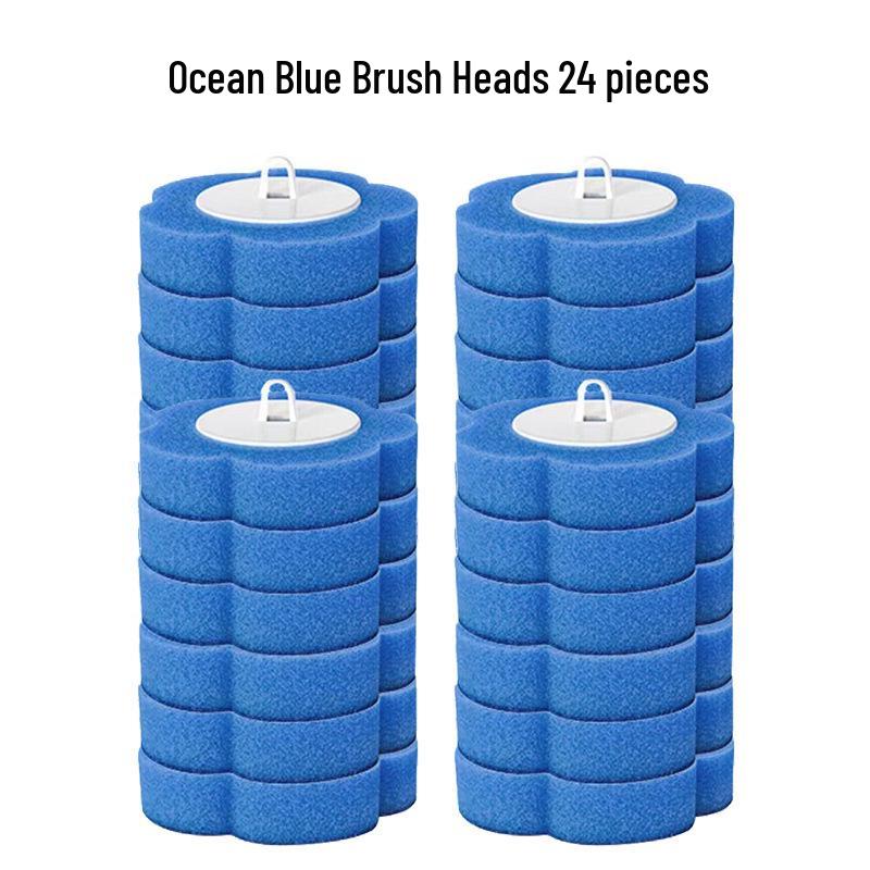 Wall-Mounted Disposable Toilet Brush & Replacement Head