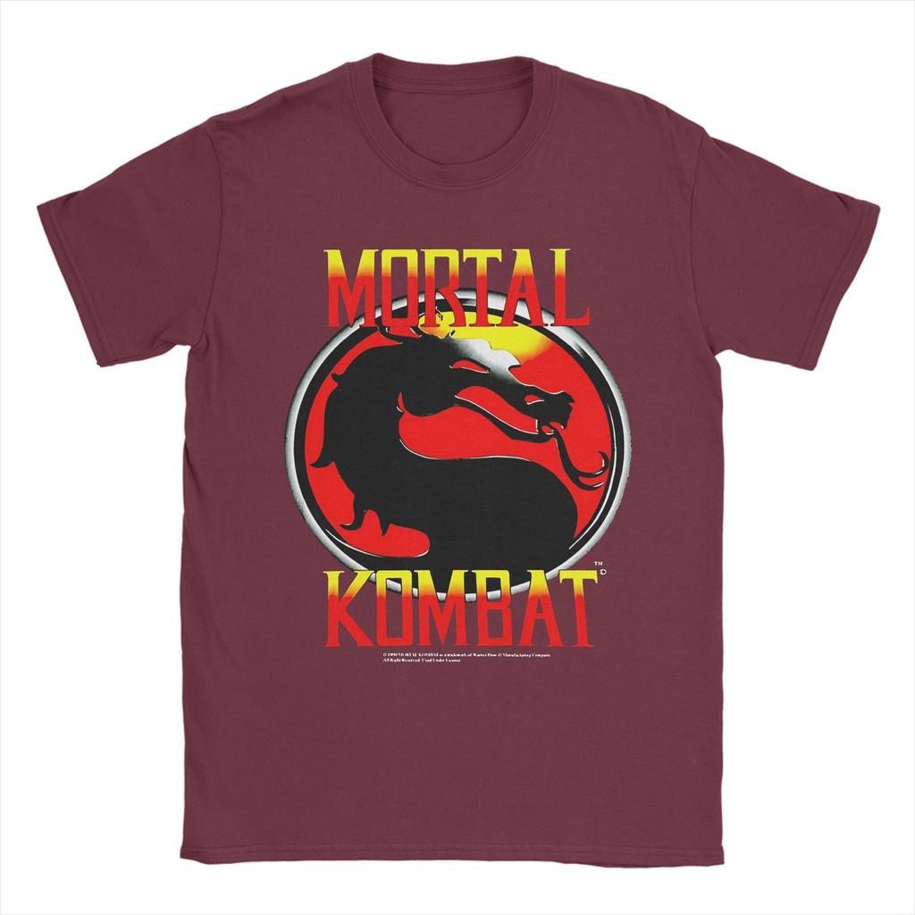 Mortal Kombat T-shirt Herr Rolig Ren Bomull T-shirt Rund Hals Kortärmad Sommartopp