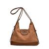 Vintage Suede Crossbody Tote – Versatile, Large-Capacity Shoulder Bag