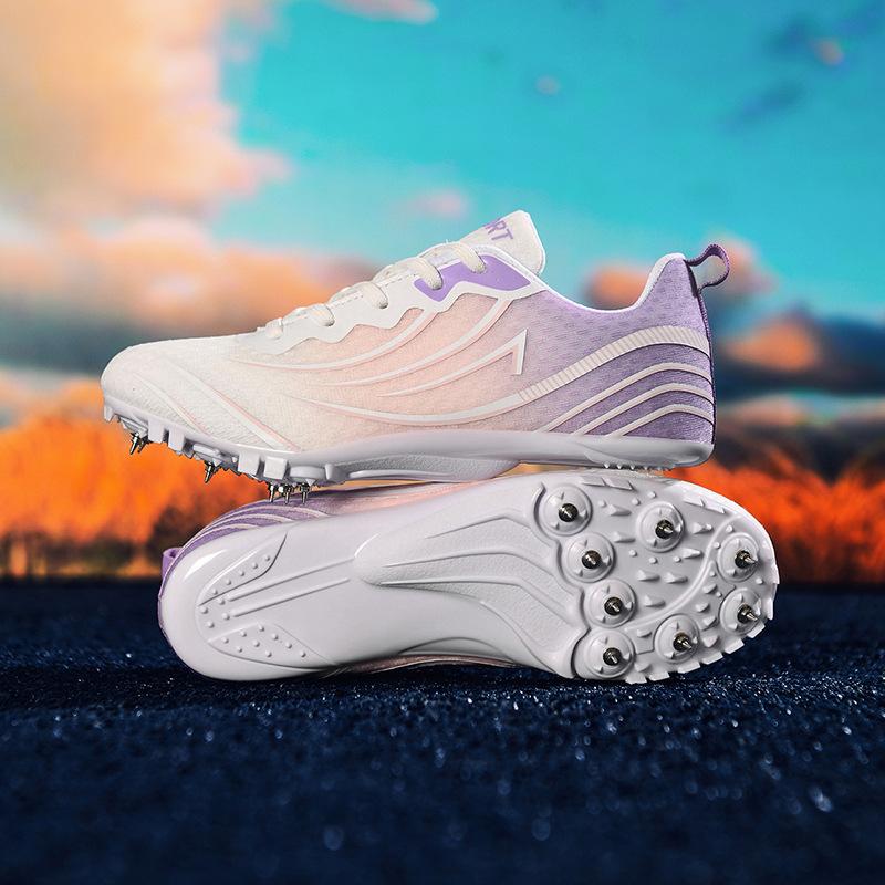 New track and field shoes men's and women's spikes medium and long running standing long jump shoes high school entrance examination physical test sp