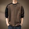Men's Heavyweight Spliced Long-Sleeve T-Shirt