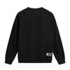 Li-Ning Geniş Kesim Bisiklet Yaka Kazak Harf Spor Moda Çok Yönlü Günlük Polar Sıcak Dikişli Sweatshirt Erkek sweatshirt AWDV879-5