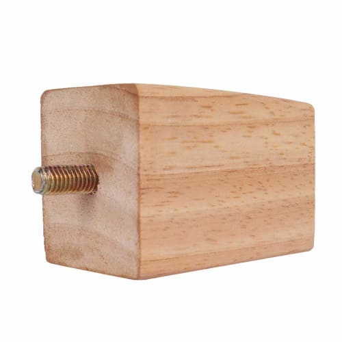 Readygohigh Furniture Legs, Set of 4, 6/10/15cm, M8 Screws, Sofa Legs, Table Legs, Solid Wood Furniture Feet, Square Feet, Table Legs, Wooden Sofa Leg