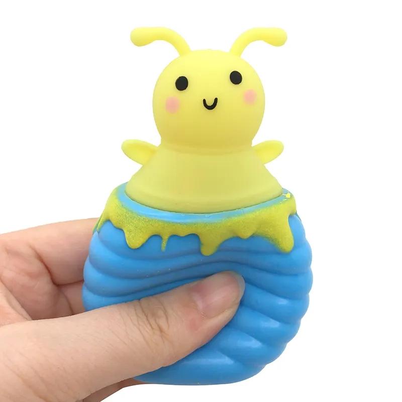 

Лидер продаж, чашка для меда, щепотка, декомпрессия, креативная пародия, чашка для сжатия, новая серия «Кролик, медведь, животное», детская серия