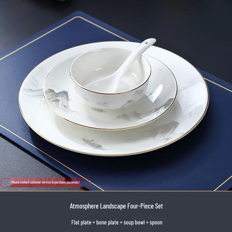 White Porcelain Dinner Plate