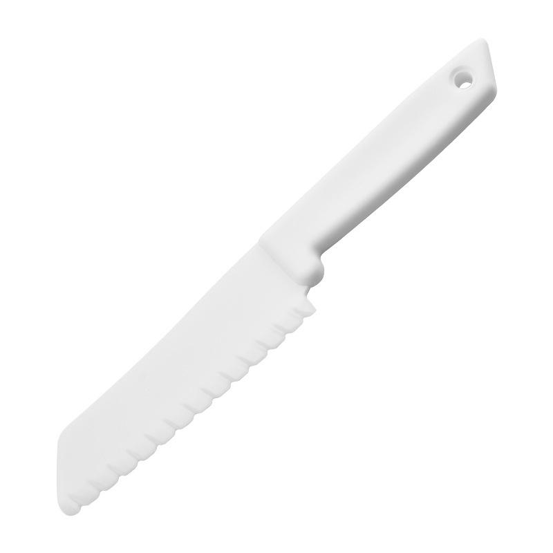 Children's Cake & Fruit Cutting Set: PP Plastic Knife & Board