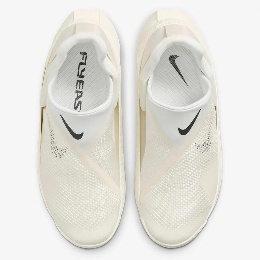 Nike Go FlyEase W Pale Size Sneakers, Ivory/Platinum Tint/Black, DR5540-105, 23.5cm (Japan)