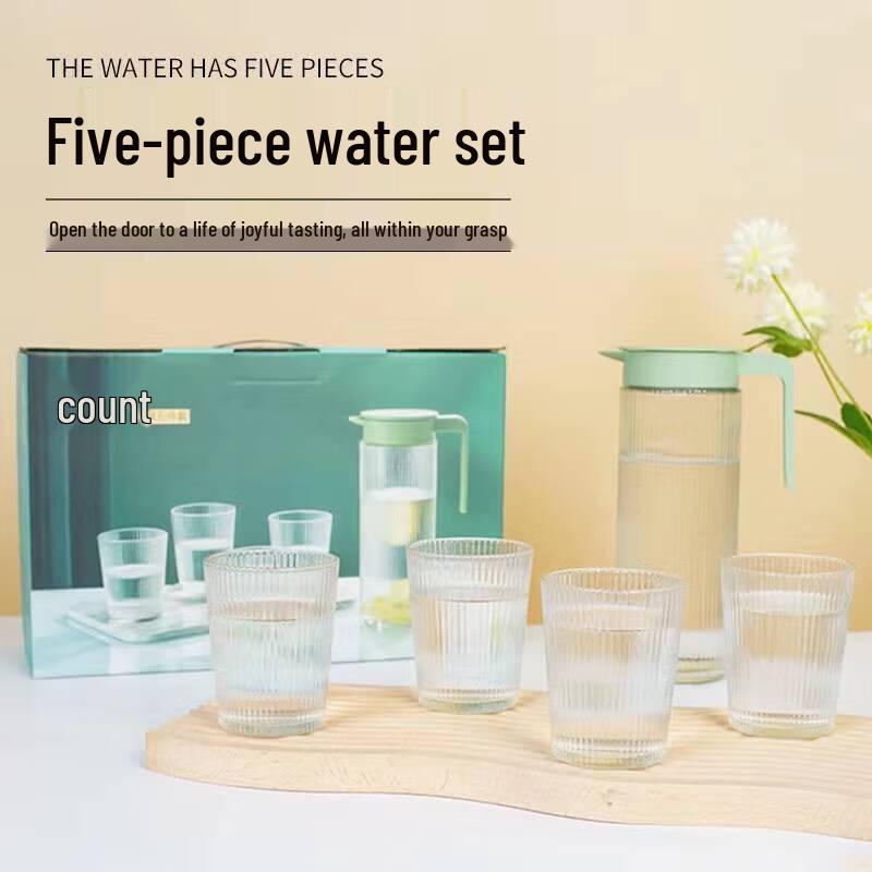 YiLiWu Earl 5-Piece Glass Drinkware Set