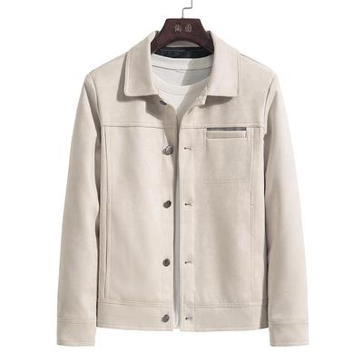 Herren Wildlederjacke Herbst Casual Jeansjacke Herren Einfache Jacke