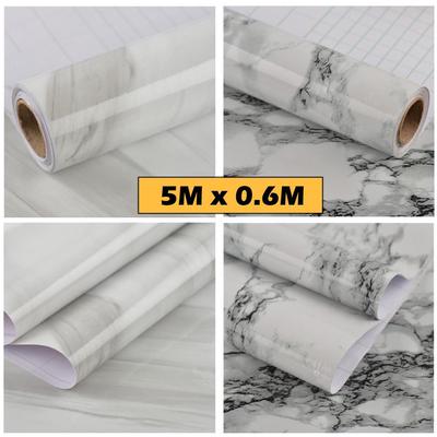 Marble Wallpaper PVC Self Adhesive Wallpaper for Living Room Wallpaper Furniture Renovation