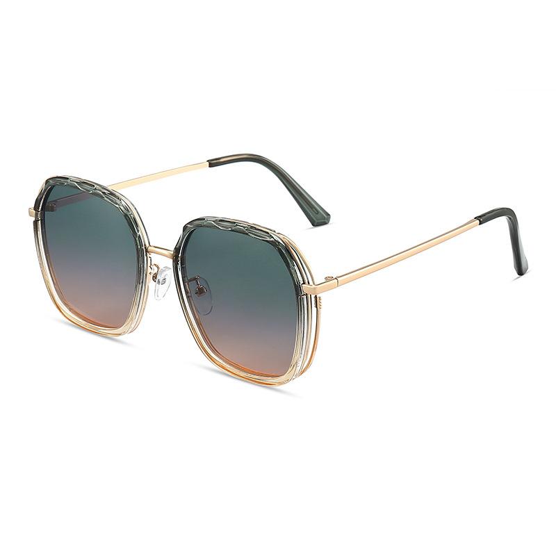 Korean Polarized Sunglasses Women's Trendy Large Frame Retro Sunglasses Women's Glasses Women's High-end Polarizers