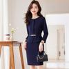 Women's Round Neck Long Sleeve Professional Dress