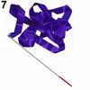 4M Colorful Dance Ribbon Gym Rhythmic Art Gymnastic Streamer Twirling Rod Stick