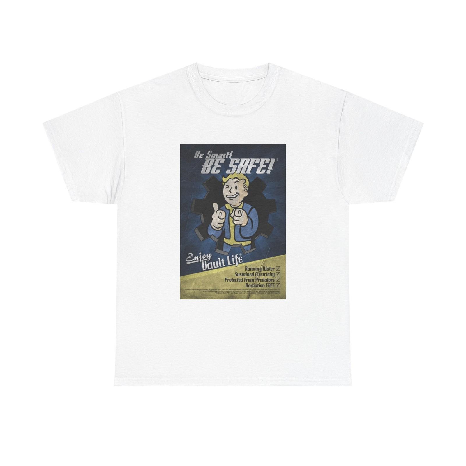 Fallout T-shirt video game show nuclear graphic Amazon Unisex Heavy Cotton Tee XXXXL