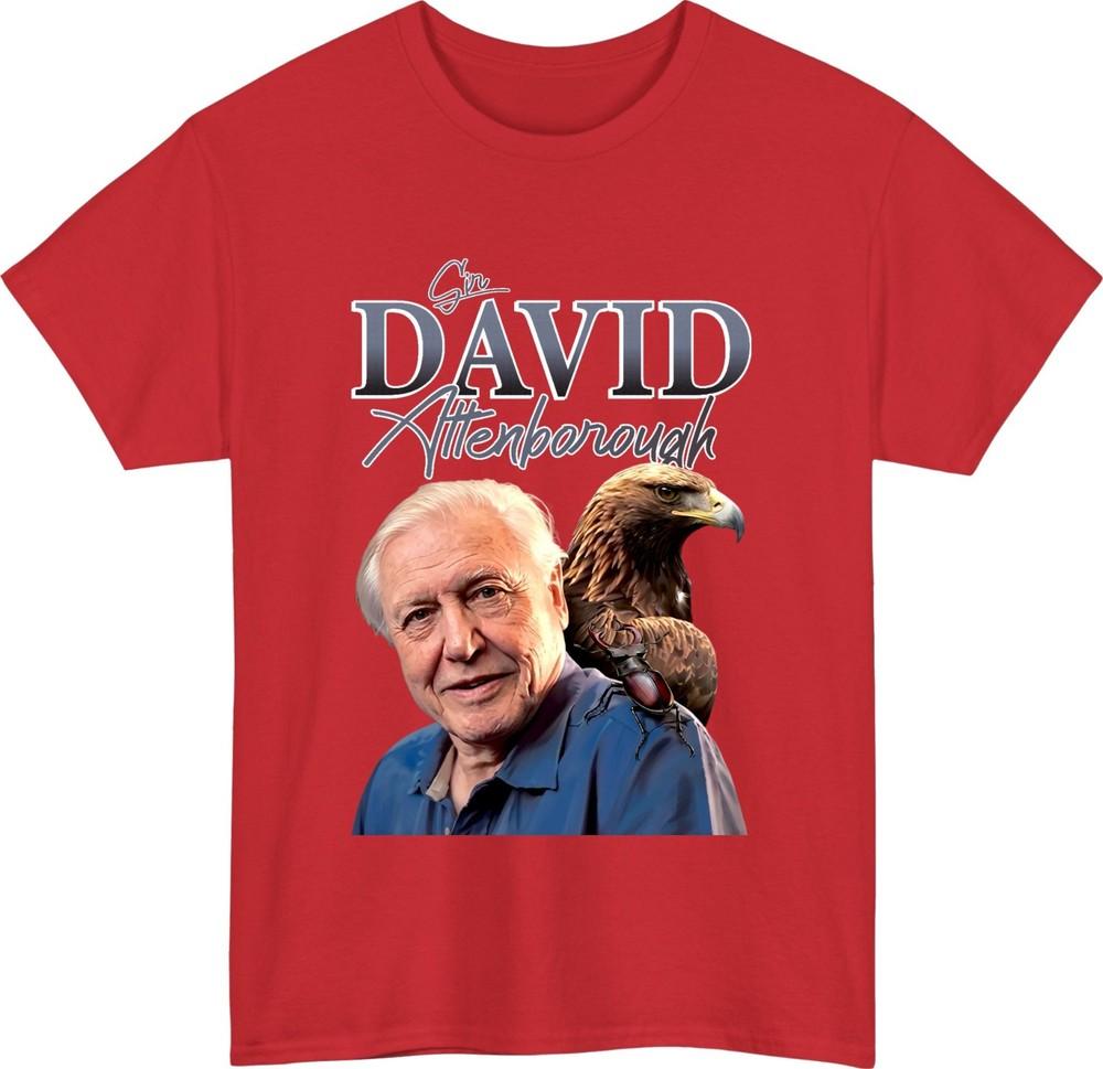 Sir david attenborough tshirt wildlife nature tribute historian fan gift top S