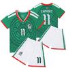 2026 Mexico Home No.11 Kids' Soccer Jersey