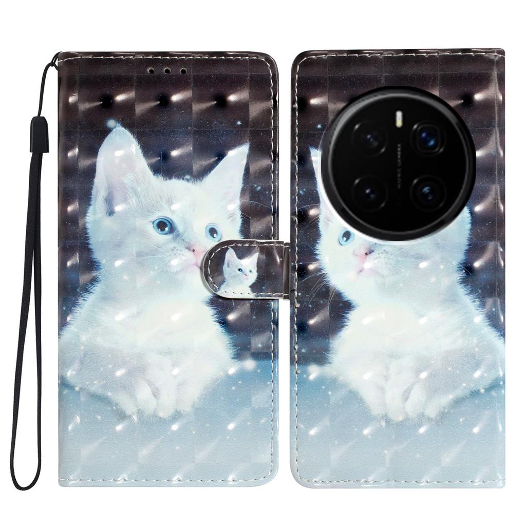 3D Pattern PU Leather Phone Wallet Case for Huawei P20 lite,P30 lite,Huawei Y6 (2018),Y7a,Honor 10 Lite,Honor 9 Lite,Honor X8a,Honor X6a...