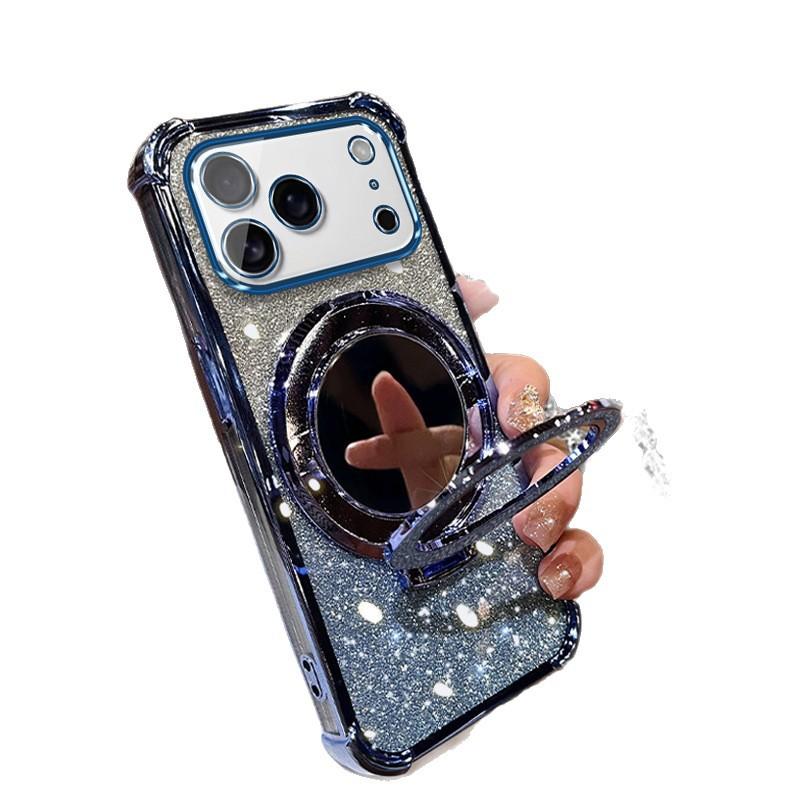 New iPhone11 Mobile Phone Case with Lens Film Apple 11Pro Mirror Holder 11 Bracelet Protective Case