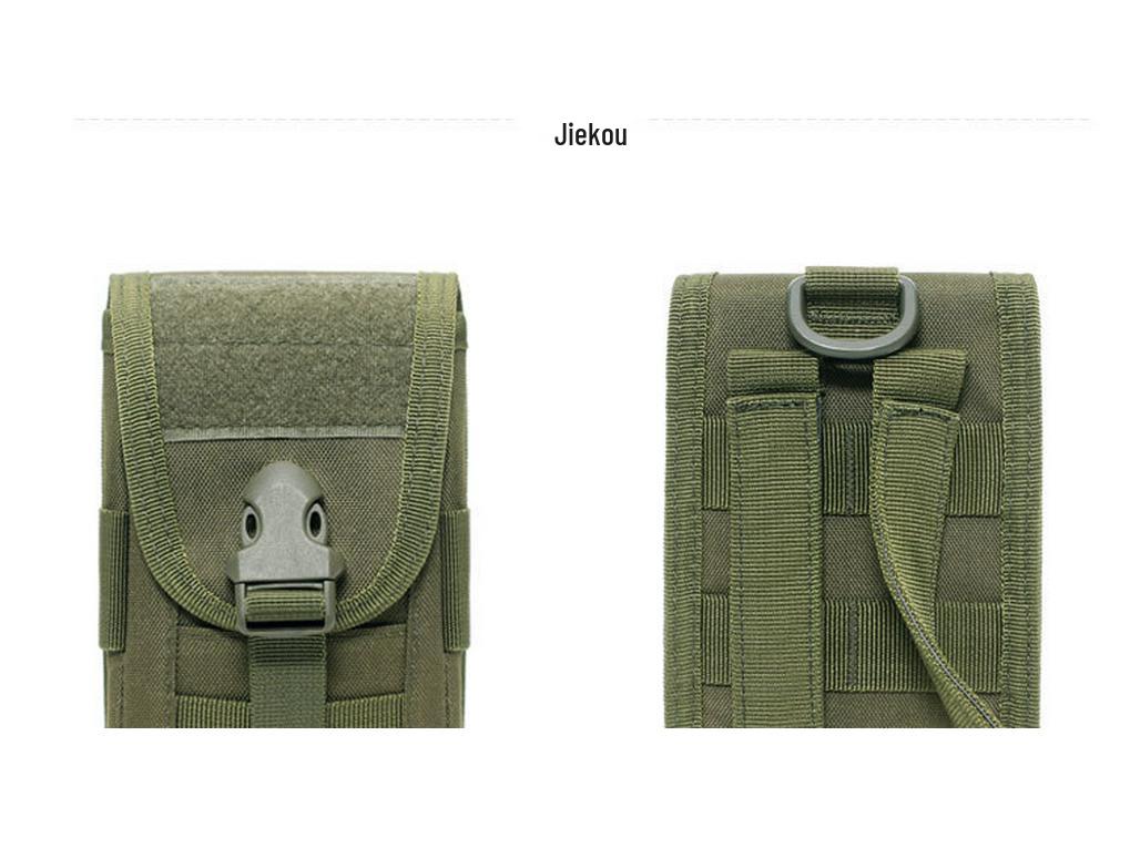 Multifunktionale Hüft-Handytasche: Vertikale Doppelschichtige Molle-Tasche für Powerbanks & Zubehör, Taktische Sport-Bauchtasche