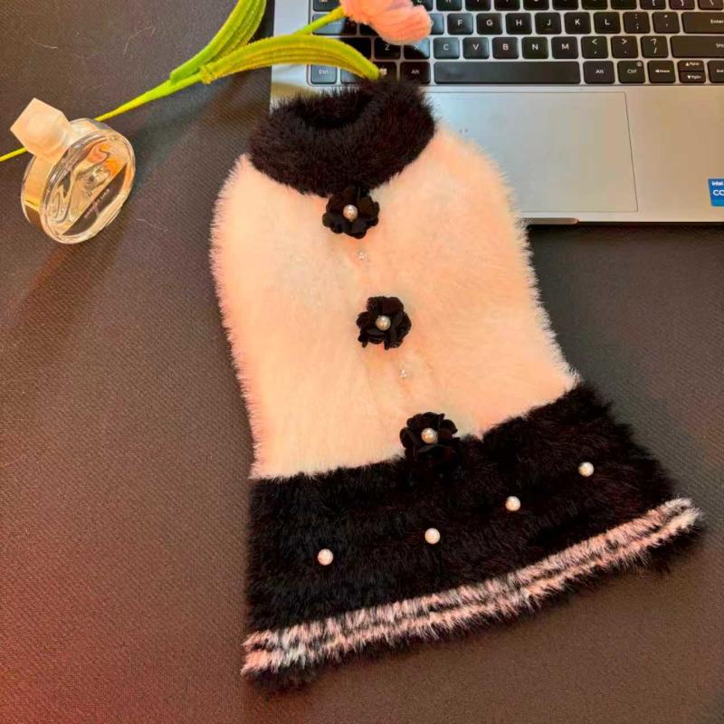 

Winter Dog Dress Cat Puppy Small Dog Costume Yorkies Pomeranian Maltese Poodle Bichon Schnauzer Clothes Pet Clothing Apparel XS（old） чорний