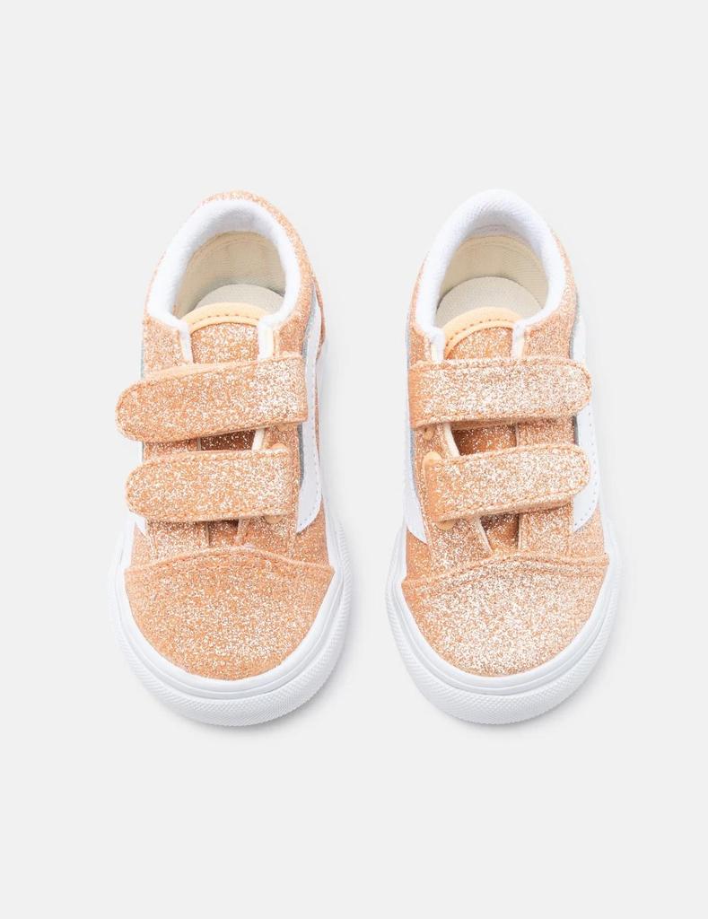 Vans old skool v glitter sneakers synthetic apricot