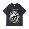 275 GSM Washed T-shirts 100% Cotton Demon Slayer V6 Mitsuri Print Unisex Heavy Cotton T Shirt