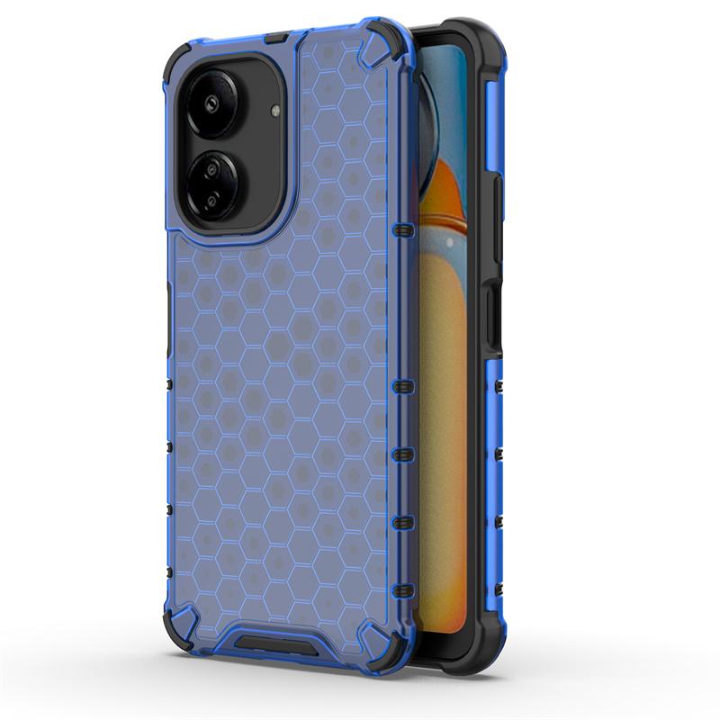 Shockproof Transparent Case For Xiaomi Redmi 13C Bumper Honeycomb Armor Case For Redmi 13C Case Cover For Redmi 13C 6.74 inch